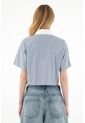 Tennis Camisa Crop Con Estampado A Rayas Para Mujer de Tennis