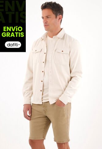 Tennis Bermuda Nudy Con Efecto Vintage Crudo Para Hombre Tennis