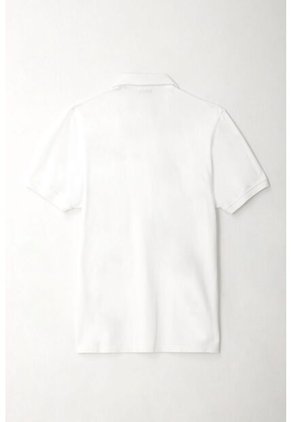 Tennis Polo Blanca Lycra-algodón Para Hombre