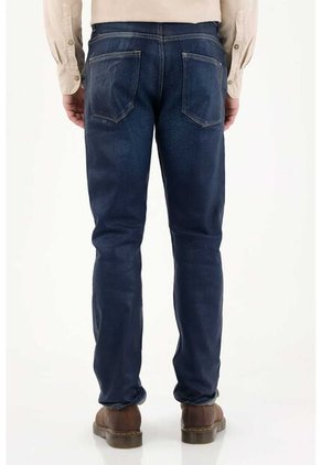 Tennis Jean Nudy Con Efecto Resinado Azul Para Hombre