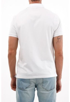 Tennis Polo Blanca Lycra-algodón Para Hombre