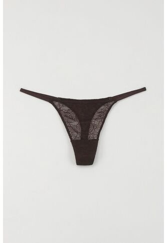 Tennis Panty Tipo Tanga En Canje Café Para Mujer Tennis