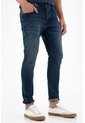 Tennis Jean Skinny Azul Tono Oscuro Para Hombre de Tennis