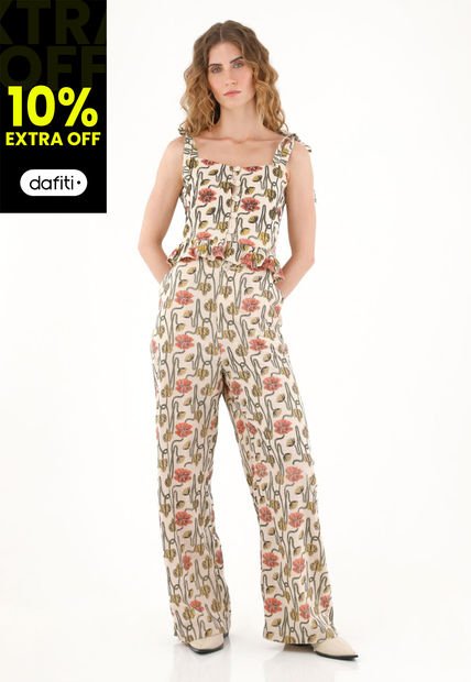 Camisa Crop Con Estampado En Relieve Para Mujer