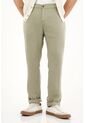 Tennis Pantalón Chino En 100% Lino Verde Para Hombre de Tennis
