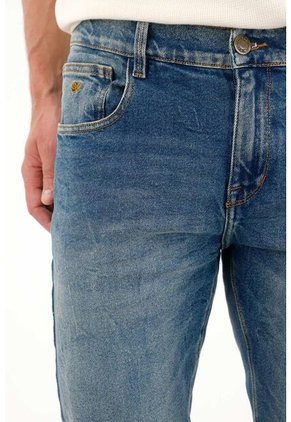 Tennis Jean Nudy Con Efecto Craquelado Azul Para Hombre
