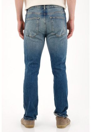 Tennis Jean Nudy Con Efecto Craquelado Azul Para Hombre