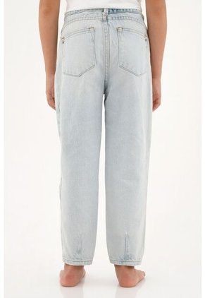 Jean Para Nina Tennis, Jeans Moda Plano Pesado Cintura Resortada