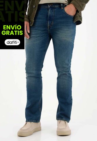 Tennis Jean Nudy Cinco Bolsillos Azul Para Hombre Tennis