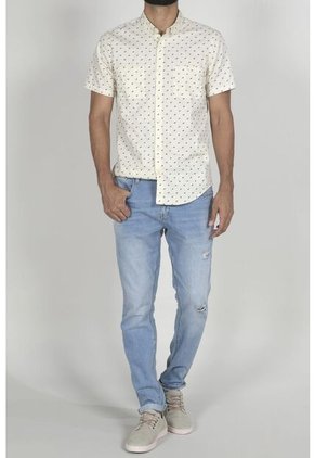 Camisa Para Hombre Tennis, Estampada Y Manga Corta