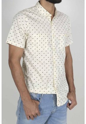 Camisa Para Hombre Tennis, Estampada Y Manga Corta