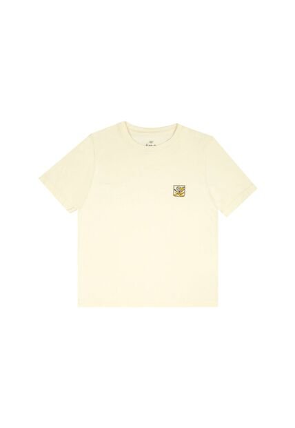 Camiseta Básica Estampada Crudo Para Niño