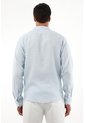 Tennis Camisa Azul En Lino Para Hombre de Tennis
