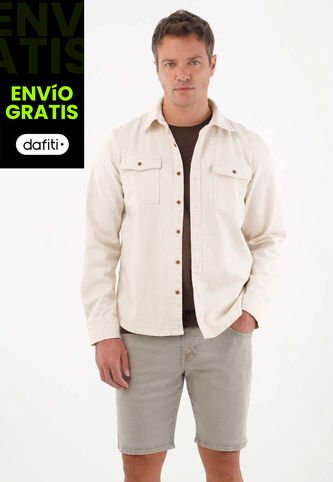Tennis Bermuda Nudy Con Efecto Vintage Gris Para Hombre Tennis