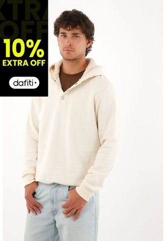 Tennis Buzo Con Capucha Forrada En Ovejero Crudo Para Hombre Tennis