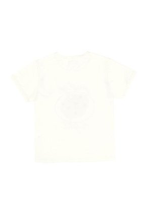 Tennis Camiseta Crudo Con Estampado En Frente Para Mujer