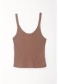 Tennis Camiseta De Tiras Ajustada Café Para Mujer de Tennis