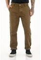 Pantalón Recto Café Con Parches Para Hombre de Tennis