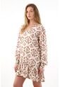Tennis Vestido Corto Amplio Con Estampado De Flores Para Mujer de Tennis