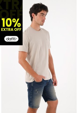 Tennis Camiseta Básica Con Raqueta Gris Para Hombre Tennis