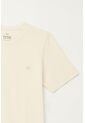 Camiseta Básica Con Raqueta Bordada Crudo Para Niño de Tennis