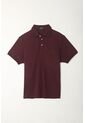 Polo Roja Cuello Tejido Para Hombre de Tennis