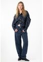 Tennis Jean Balloon Tiro Bajo Azul Oscuro Para Mujer de Tennis