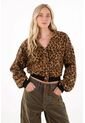 Tennis Buzo Afelpado En Animal Print Para Mujer de Tennis