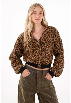 Tennis Buzo Afelpado En Animal Print Para Mujer