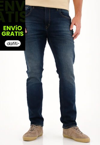 Tennis Jean Nudy Cinco Bolsillos Azul Oscuro Para Hombre Tennis