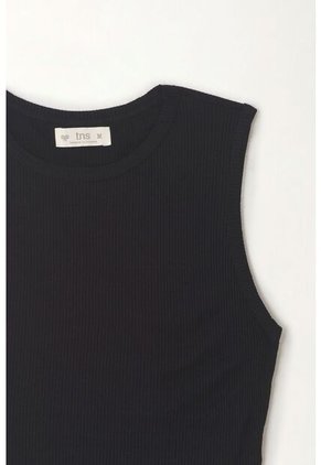 Tennis Camiseta Crop Manga Sisa Negra Para Mujer