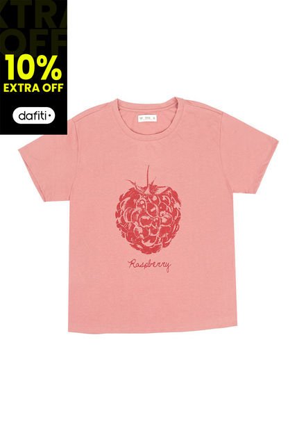 Camiseta Con Estampado Delantero Para Mujer