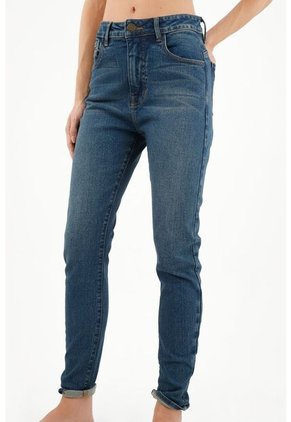 Tennis Jean Tipo Jegging Azul  Para Mujer