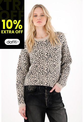 Tennis Buzo Tejido Afelpado Animal Print Con Estructura Ligera Para Mujer Tennis