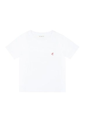 Tennis Camiseta Manga Corta Estampada Blanca Para Mujer