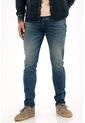 Tennis Jean Skinny Cinco Bolsillos Azul Para Hombre de Tennis