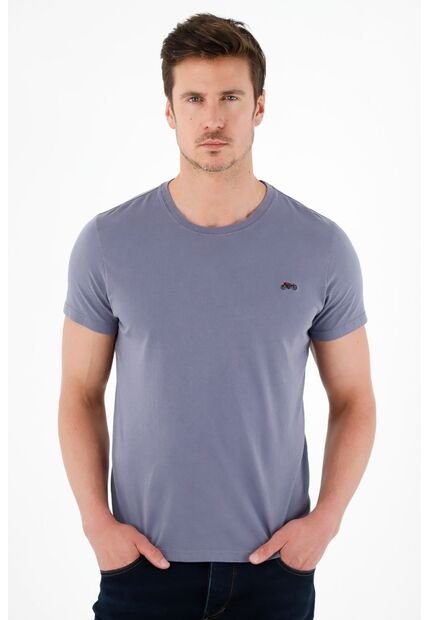 Tennis Camiseta Gris Con Teñido Overdye Para Hombre