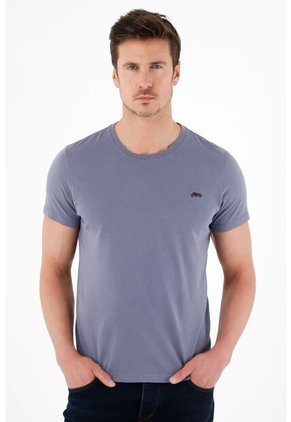Tennis Camiseta Gris Con Teñido Overdye Para Hombre