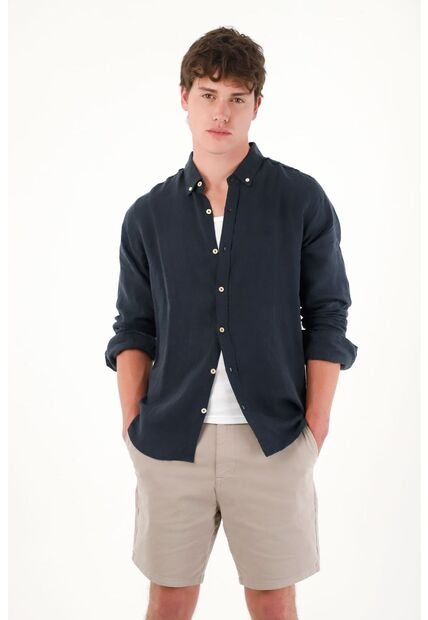 Tennis Bermuda Tipo Chino Gris Para Hombre