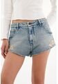 Tennis Short En Denim Con Rotos Y Desgastes Para Mujer de Tennis