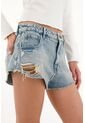 Tennis Short En Denim Con Rotos Y Desgastes Para Mujer de Tennis
