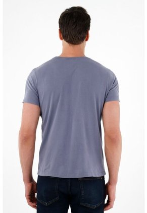 Tennis Camiseta Gris Con Teñido Overdye Para Hombre