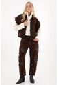 Tennis Chaleco Oversize En Tela Velvet Café Para Mujer de Tennis