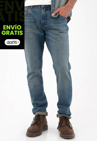 Tennis Jean Straight Vintage Azul Para Hombre Tennis