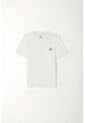 Camiseta Manga Corta Blanca Para Niño de Tennis