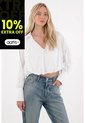 Tennis Camisa De Silueta Tipo Globo Blanca Para Mujer de Tennis