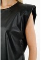 Tennis Camisa Manga Sisa Negra Para Mujer de Tennis