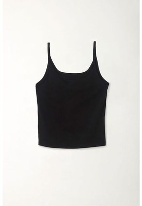 Tennis Camiseta Tipo Esqueleto En Tejido Liviano Negra Para Mujer