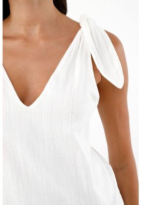 Tennis Camisa Blanca Manga Sisa Para Mujer