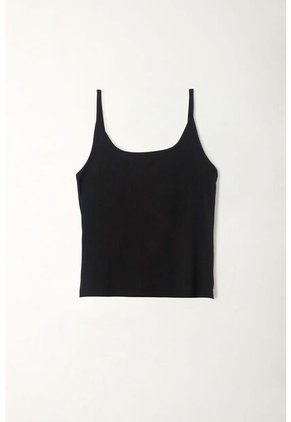 Tennis Camiseta Tipo Esqueleto En Tejido Liviano Negra Para Mujer